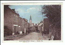 SAINT-SEBASTIEN (Creuse)  -  Grande Rue  1938 - Autres & Non Classés