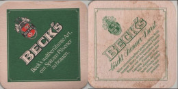 5005608 Bierdeckel Quadratisch - Becks - Beer Mats