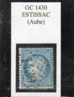 Aube - N° 60A (var Planchage) Obl GC 1430 Estissac - 1871-1875 Cérès
