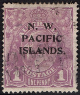 NEW GUINEA 1922 1d Violet, Stamp Of Australia Opt With N.W Pacific Islands SG120 Fine Used - Papua New Guinea