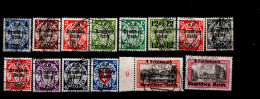 Deutsches Reich 716  - 729 Danzig Mit Aufdruck Deutsches Reich Gestempelt Used (2) - Used Stamps