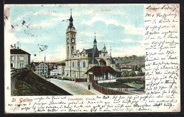 AK St. Gallen, Linsebühl, Kirche  - San Galo