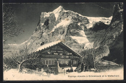 AK Grindelwald, Paysage Alpestre Et Le Wetterhorn  - Grindelwald