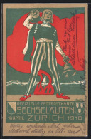 Künstler-AK Zürich, Volksfest Sechseläuten 1910  - Autres & Non Classés