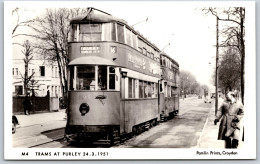 TRAMS At Purley 24.3.1951  - Pamlin M4 - Bus & Autocars