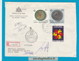 FDC San Marino 1976 - 046 - Busta Racc. R.S.M. "EUROPA" 2 Val. + "MUTUO SOCCORSO" 1 Val.- Vedi Descrizione - FDC