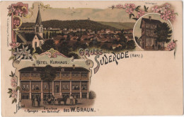 Gruss Aus Suderode - & Litho, Hotel - Autres & Non Classés