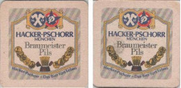 5002121 Bierdeckel Quadratisch - Hacker-Pschorr Braumeisterpils - Beer Mats