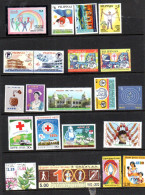 MEDICINE - SMALL COLLECTION OF 22 STAMPS FROM ASIAN  COUNTRIES MINT NEVER HINGED - Geneeskunde