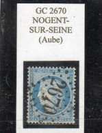 Aube - N° 60A Obl GC 2670 Nogent-sur-Seine - 1871-1875 Ceres
