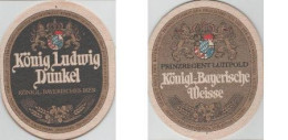 5003009 Bierdeckel Oval - König Ludwig Dunkel Und Weisse - Beer Mats