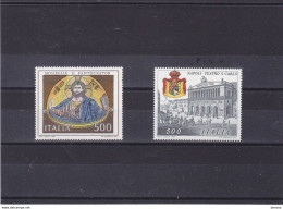 ITALIE 1987 Mosaïque, Théâtre San Carlo De Naples Yvert 1761-1762 NEUF** MNH Cote 5 Euros - 1981-90: Neufs