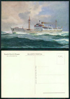 BARCOS SHIP BATEAU PAQUEBOT STEAMER [ BARCOS # 05042 ] - PORTUGAL COMPANHIA COLONIAL NAVEGAÇÃO N/V CHAIMITE 7-1956 - Passagiersschepen