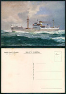 BARCOS SHIP BATEAU PAQUEBOT STEAMER [ BARCOS # 05045 ] - PORTUGAL COMPANHIA COLONIAL NAVEGAÇÃO N/V CHAIMITE 9-1952 - Paquebots