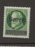 1920 MH Saargebiet MI C31 - Neufs