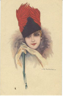 TOP CPA - Illustrateur NANNI - Femme En Chapeau - Courrier De 1919 - Nanni