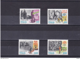 ITALIE 1988 CINEMA ITALIEN Yvert 1791-1794, Michel 2059-2062 NEUF** MNH Cote Yv: 20 Euros - 1981-90: Mint/hinged