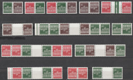 BRD: Lot Mit Versch. Zusammendrucken, Brandenburger Tor W27-KZ7,  Postfrisch.  (087) - Lots & Kiloware (mixtures) - Max. 999 Stamps