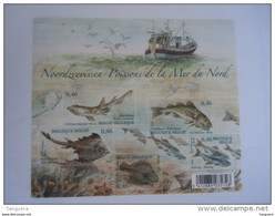 België Belgique 2006 Noordzeevissen Poissons De La Mer Du Nord Cob BL 130 3533-3537 MNH ** - 2002-… (€)