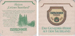 5001563 Bierdeckel Quadr. - Iserlohner Pilsener - Grünes Sauerland - Beer Mats