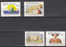 REPUBLICA DOMINICANA 1988 YT 1042/45 ** - Dominicaine (République)