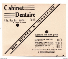 Buvard Paris Rue La Fayette Cabine  Dentaire  Dentiste Chirurgie - D