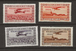 1934 MH Saargebiet MI 195-98 - Unused Stamps