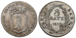 BASEL  3 Batzen 1810  /2230 - Cantonal Coins