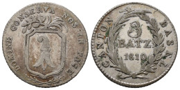 BASEL  3 Batzen 1810  /2230 - Kantonale Munten