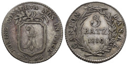 BASEL  3 Batzen 1810  /2231 - Monnaies Cantonales