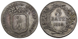 BASEL  3 Batzen 1810  /2231 - Kantonale Munten