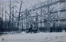 CPA. PARIS, La Grille Du Parc Monceau - Autres Monuments, édifices