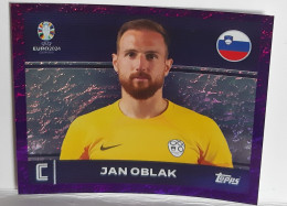 Figurine Stickers TOPPS (no Panini) - EURO 2024 - JAN OBLAK - SLOVENIA - SVN 2 - PARALLEL CARD- CHROME-VIOLET - Other & Unclassified