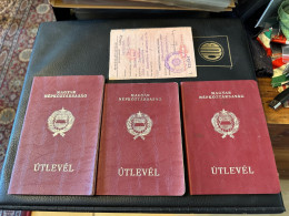 Communist Hungary All 4 Types Of Passports To Fellow Communist Countries - Sammlungen