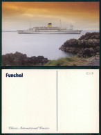 BARCOS SHIP BATEAU PAQUEBOT STEAMER [ BARCOS # 05058 ] - PORTUGAL EMPRESA INSULANA DE NAVEGAÇÃO - M/T FUNCHAL - Steamers