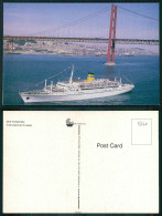 BARCOS SHIP BATEAU PAQUEBOT STEAMER [ BARCOS # 05060 ] - PORTUGAL EMPRESA INSULANA DE NAVEGAÇÃO - M/T FUNCHAL - Passagiersschepen