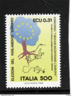 ITALIE 1989 élections Au Parlement Européen Yvert 1815, Michel 2083 NEUF** MNH - 1981-90: Nieuw/plakker