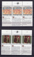 United Nations Geneva 1991 Serie 2v With Tabs In 3 Languages Human Rights MNH - Ongebruikt