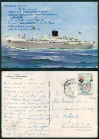 BARCOS SHIP BATEAU PAQUEBOT STEAMER [ BARCOS # 05068 ] - PORTUGAL COMPANHIA COLONIAL NAVEGAÇÃO PAQUETE MOÇAMBIQUE 1969 - Passagiersschepen