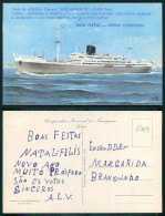 BARCOS SHIP BATEAU PAQUEBOT STEAMER [ BARCOS # 05069 ] - PORTUGAL COMPANHIA COLONIAL NAVEGAÇÃO PAQUETE MOÇAMBIQUE 11-65 - Passagiersschepen