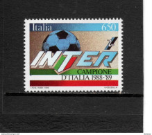 ITALIE 1989 Inter De Milan, Championnat De Football D'Italie Yvert 1823, Michel 2090 NEUF** MNH - 1981-90: Nieuw/plakker