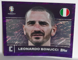 Figurine Stickers TOPPS (no Panini) - EURO 2024 - LEONARDO BONUCCI - ITALY - ITA 2 - PARALLEL CARD- CHROME-VIOLET - Other & Unclassified