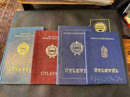 Hungary Passport Collection 1965 - 2000 All Types - Collections