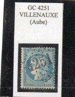 Aube - N° 60A Obl GC 4251 Villenauxe - 1871-1875 Ceres
