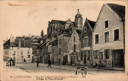 N°4340 W -cpa Tonnerre -rue Du Général Campenon Et L'église- - Tonnerre