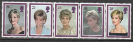 Engeland United Kingdom Mi 1729-33 Princess Diana 1998 MNH Postfris Royal House - Ungebraucht