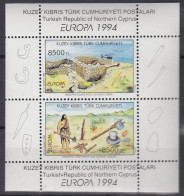 ZYPERN Türk.  Block 13, Postfrisch **, Europa CEPT: Entdeckungen Und Erfindungen, 1994 - Briefe U. Dokumente