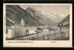 AK Gschnitz /Tirol, Ortsansicht Mit Der Kirche Im Gschnitzthal  - Autres & Non Classés