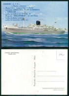 BARCOS SHIP BATEAU PAQUEBOT STEAMER [ BARCOS # 05090 ] - PORTUGAL COMPANHIA COLONIAL NAVEGAÇÃO PAQUETE MOÇAMBIQUE 1969 - Passagiersschepen