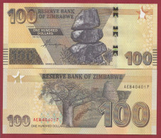 Zimbabwe--100 Dollars  ---2020--UNC---(494) - Simbabwe